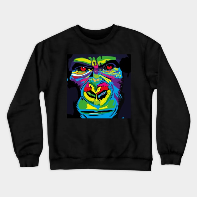 Psychedelic Ape Crewneck Sweatshirt by BOEC Gear